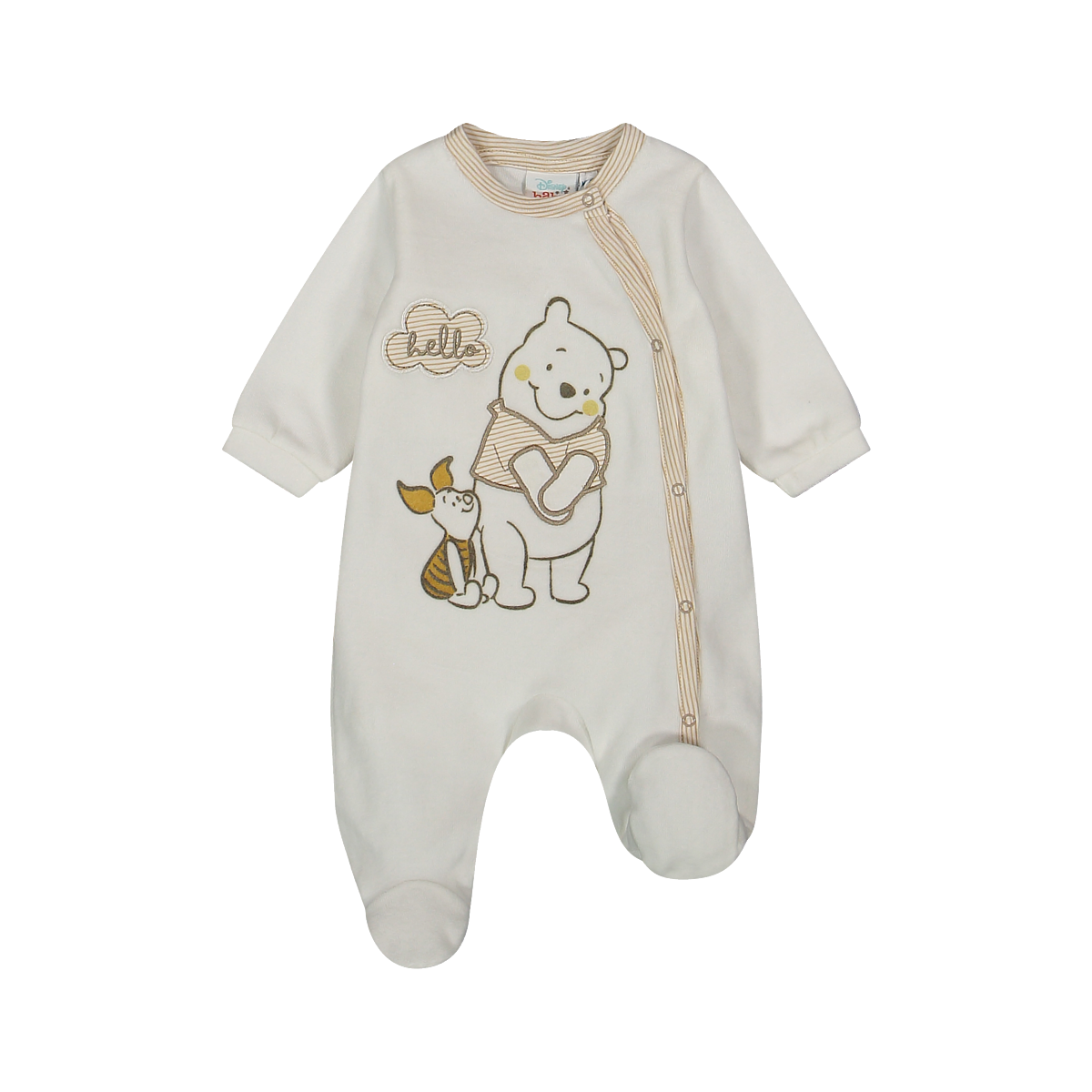 Tutina Con Piedino Da Neonato In Ciniglia Melby