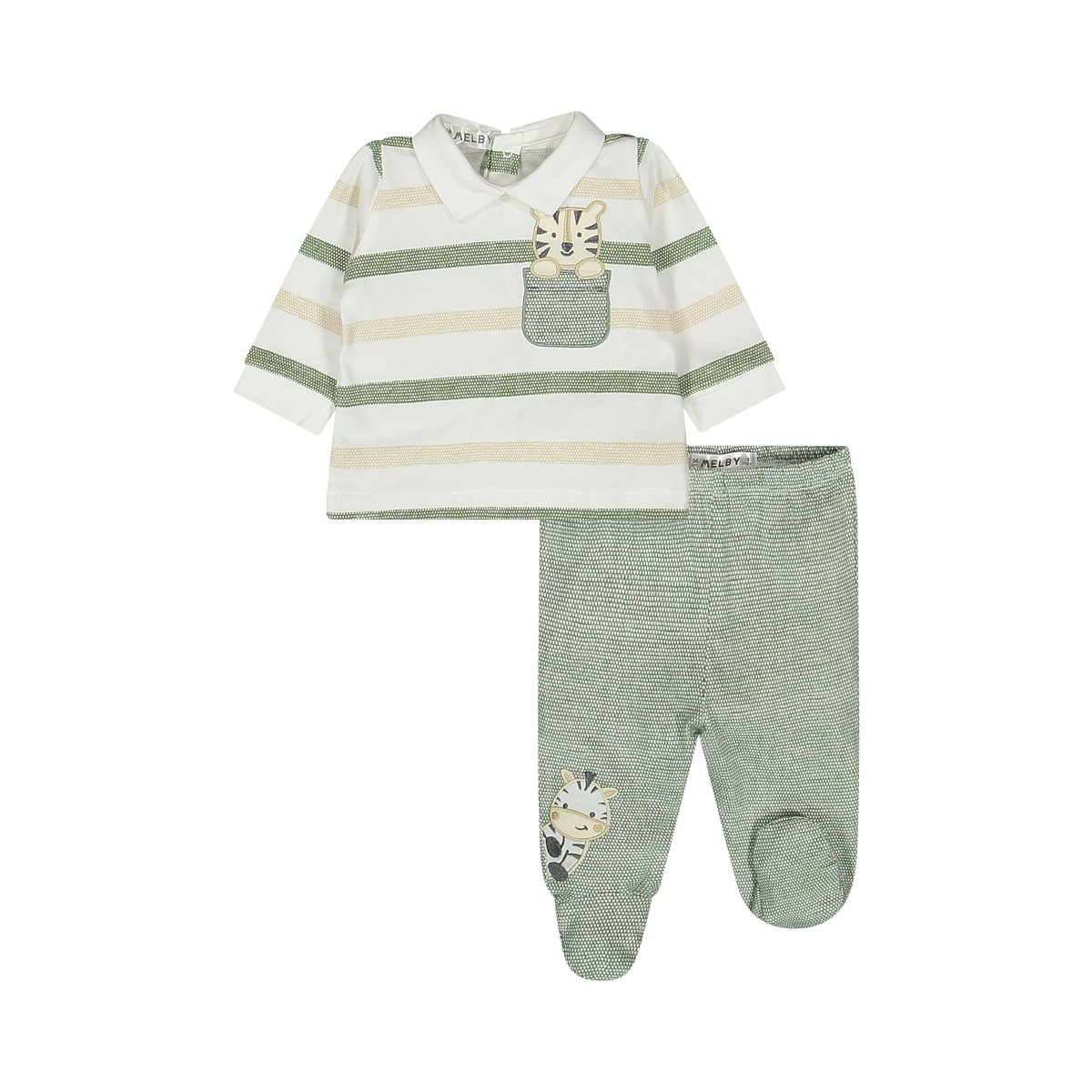 Completo Da Neonato In Jersey Di Cotone Stretch Melby