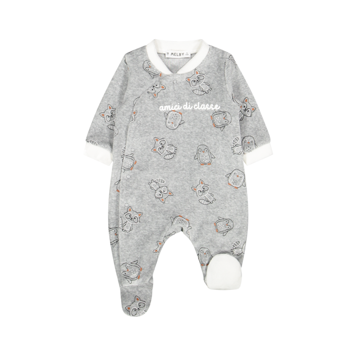 Tutina Ciniglia Neonato Aperta Davanti Melby