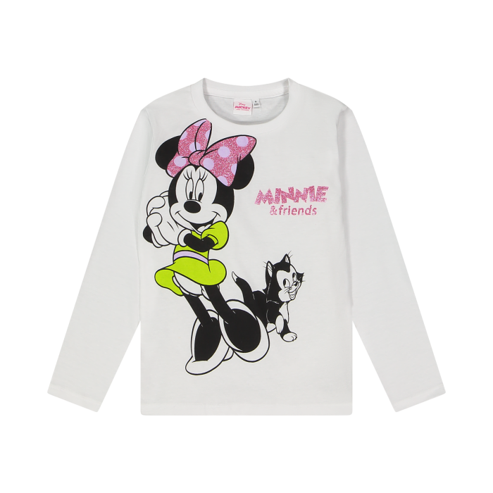 Maglia A Maniche Lunghe Con Minnie Da Bambina Melby